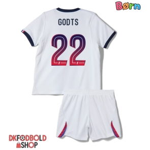 Paris Saint-Germain Mika Godts #22 Udebanesæt Børn 2026-27 Kort ærmer (+ korte bukser)
